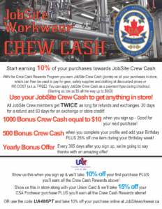 Jobsite Workwear - CREW-CASH