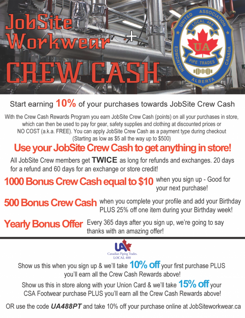 Jobsite Workwear - CREW-CASH